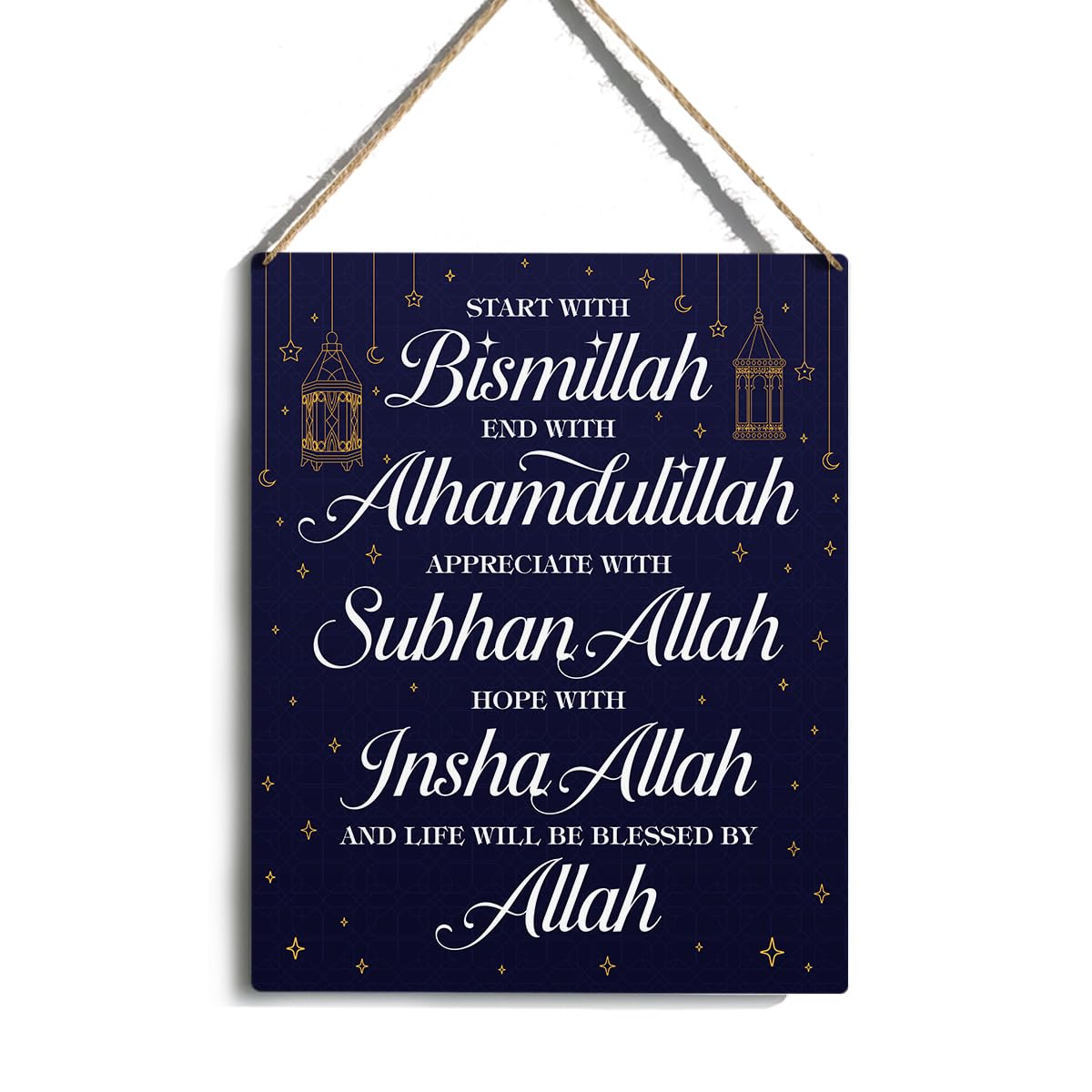 50% Off Islamic Wooden Wall Decor for Eid & Ramadan