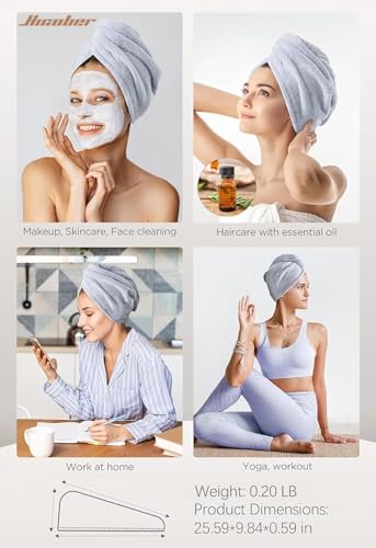 53% Off Hicober Microfiber Hair Towel Wrap 3-Pack - Image 7