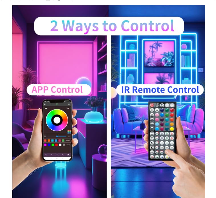 11% Off GANZQH 100FT LED Lights with Music Sync & App - Image 6