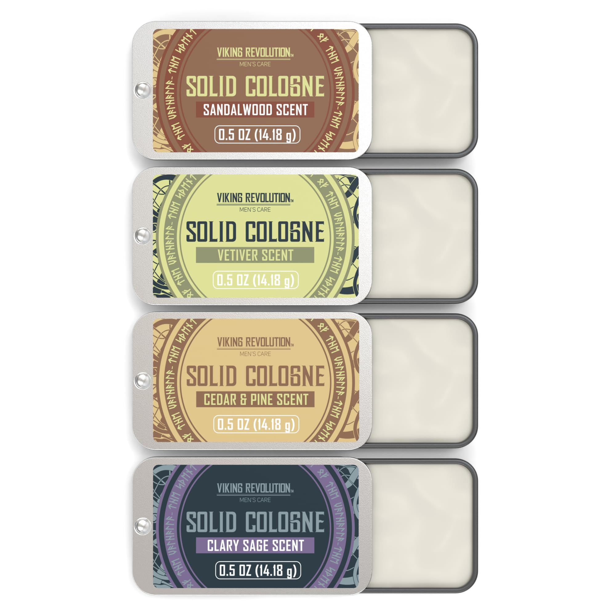 50% Off Viking Revolution 4 Pack Mens Solid Colognes