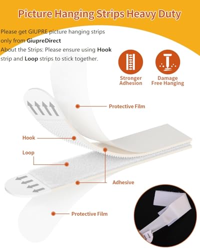 20% Off GIUPRE Picture Hanging Strips - 24 Pairs - Image 3