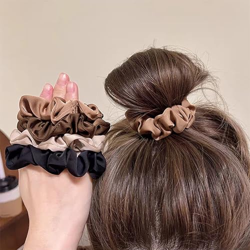 12 Satin Silk Scrunchies - Soft Hair Ties, 12 Colors - Image 6