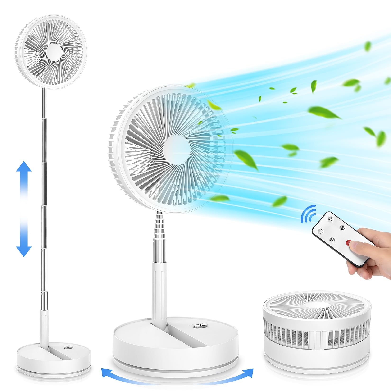 35% Off Portable Foldable Rechargeable Oscillating Fan