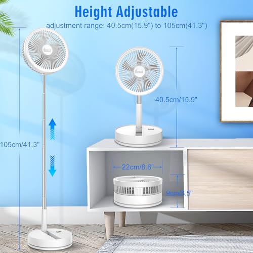 35% Off Portable Foldable Rechargeable Oscillating Fan - Image 6