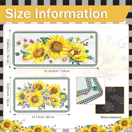 49% Off Sunflower Kitchen Rug Set - Only $8.73 - Image 4