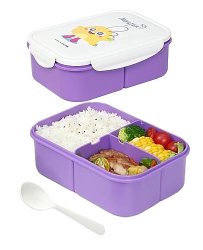 3-Compartment Bento Lunch Box for Kids & Adults, Under $8 - Image 2