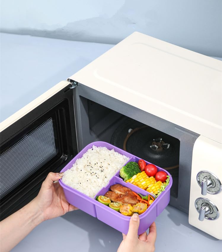 3-Compartment Bento Lunch Box for Kids & Adults, Under $8 - Image 5