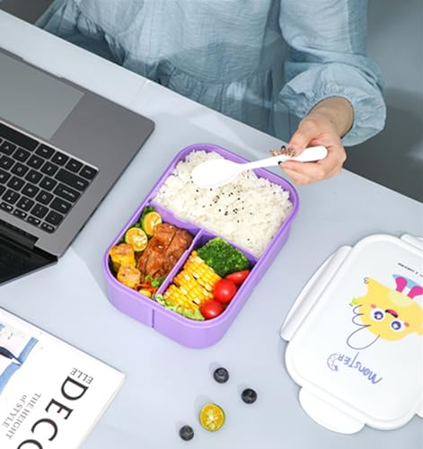 3-Compartment Bento Lunch Box for Kids & Adults, Under $8 - Image 6