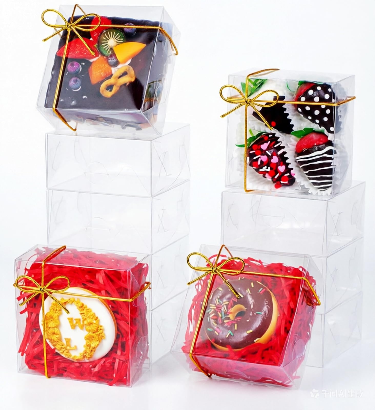 25-Pack Clear Bakery Boxes – Perfect for Treats & Gifts