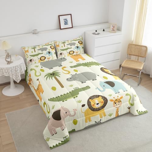 36% Off Feelyou Cute Wild Animals Bedding Set for Kids - Image 4