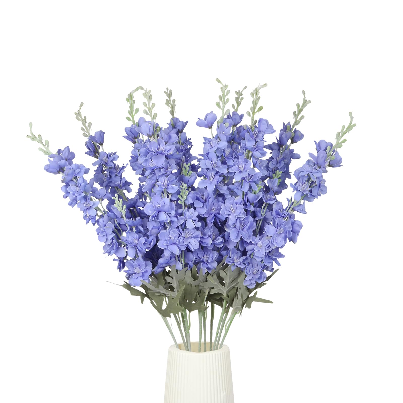 50% Off 10PCS Blue Delphinium Artificial Flowers for Home Decor
