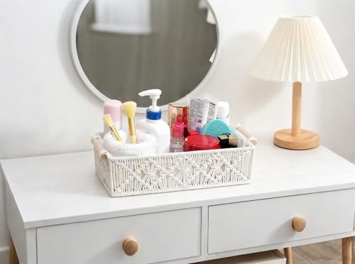 50% Off! Macrame Storage Basket & Tissue Box Set - Image 3
