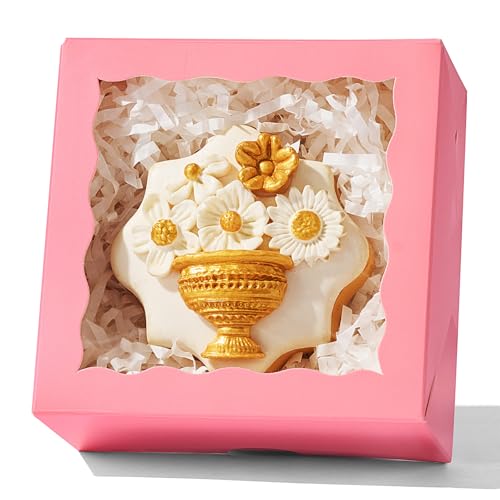 6% Off 100-Pack Pink Bakery Boxes for Cookies & Treats - Image 4