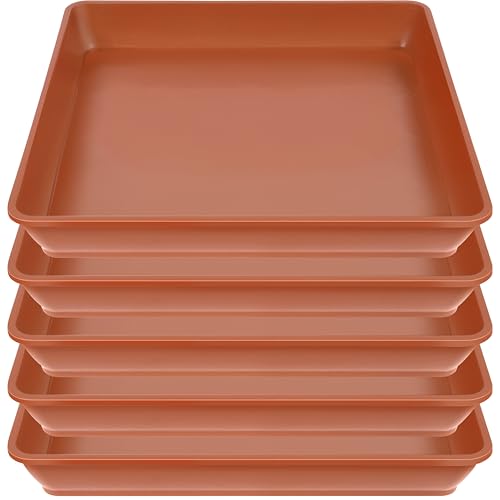 50% Off LWALRS 5-Pack Square Plant Saucers for Indoors & Outdoors - Image 2