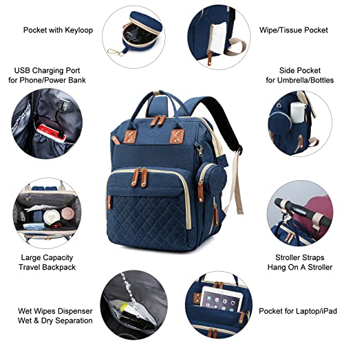 50% Off Awanhe Baby Diaper Bag Backpack with Changing Station - Image 5