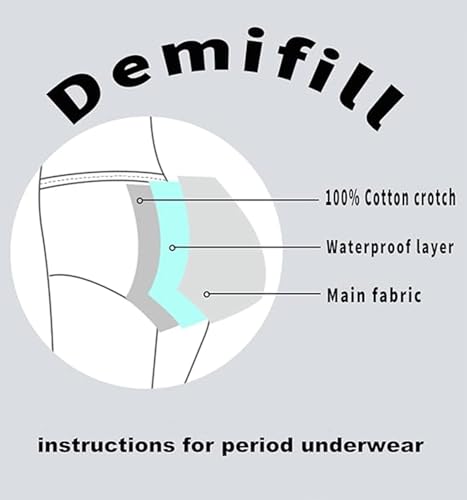 Save 44%! Demifill 6-Pack Period Panties for Teens - Image 5