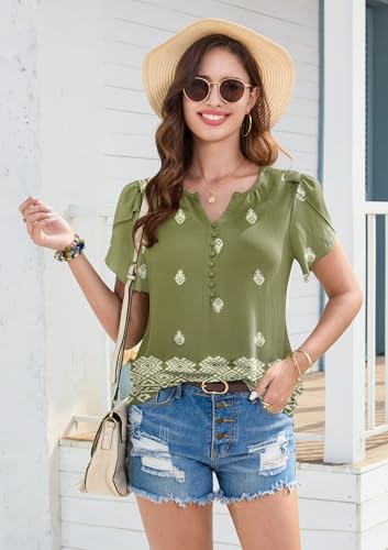 50% Off GUNEST Women's Boho V-Neck Blouses - Code: 8HHQ659V - Image 4