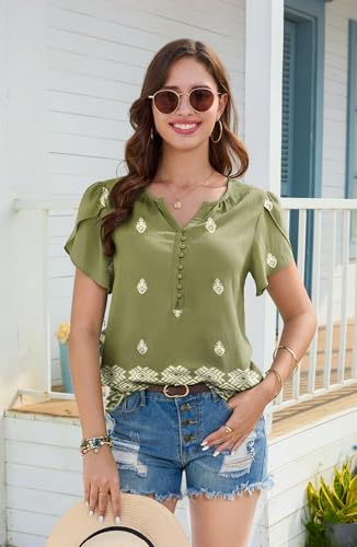 50% Off GUNEST Women's Boho V-Neck Blouses - Code: 8HHQ659V - Image 5