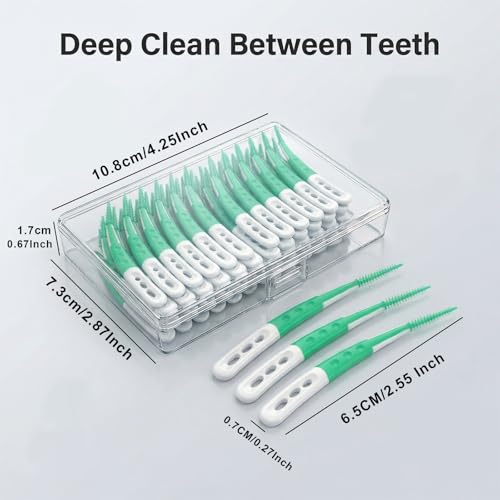 50% Off ACSKD Dental Picks – 96 Count Disposable Flossers - Image 3