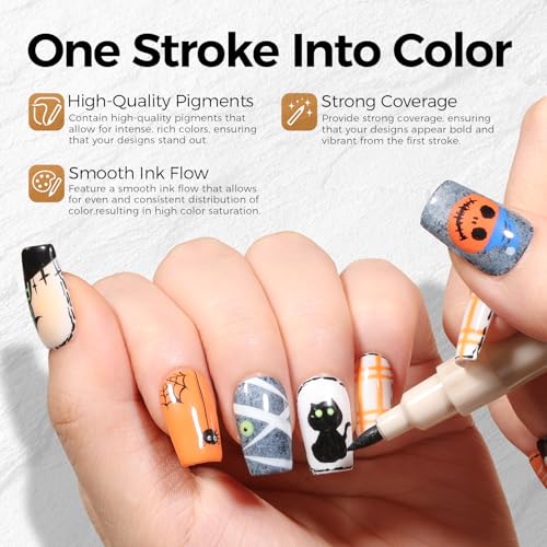 40% Off: 24 Colors Nail Art Pens Set for DIY Manicure - Image 5
