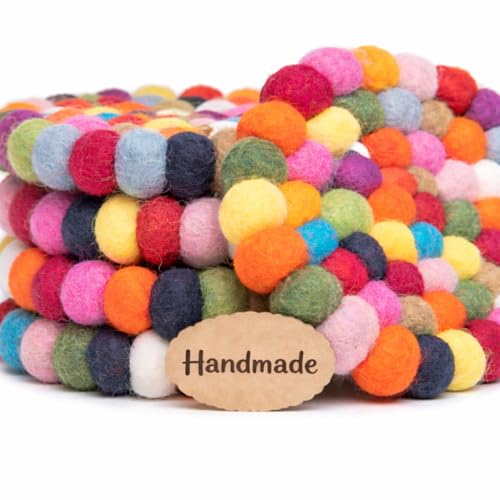 55% OFF Woolygon Merino Wool Coasters – Multicolor Set of 5 - Image 7