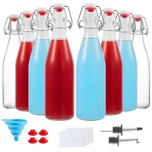 50% Off Keigocare 8-Pack 16oz Swing Top Glass Bottles - Image 2