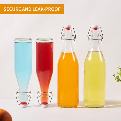 50% Off Keigocare 8-Pack 16oz Swing Top Glass Bottles - Image 5