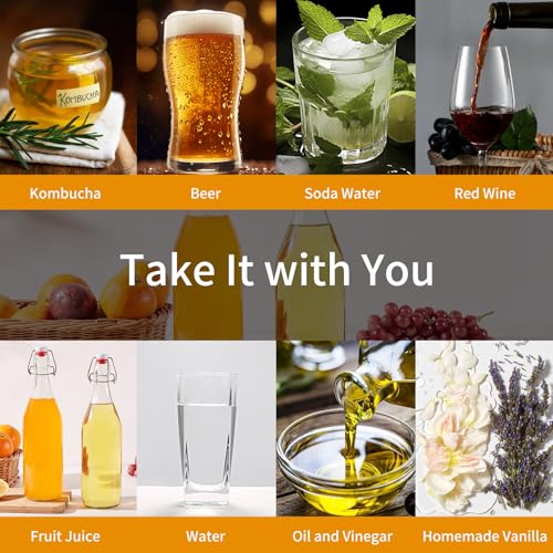50% Off Keigocare 8-Pack 16oz Swing Top Glass Bottles - Image 7