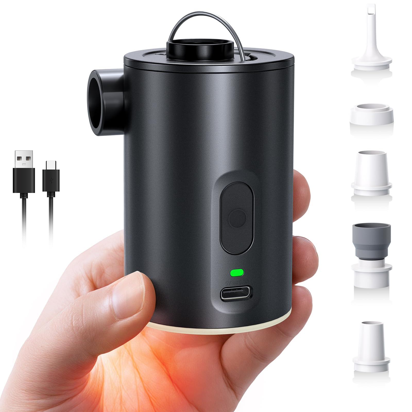50% Off HUANTER Portable Air Pump with Camping Light