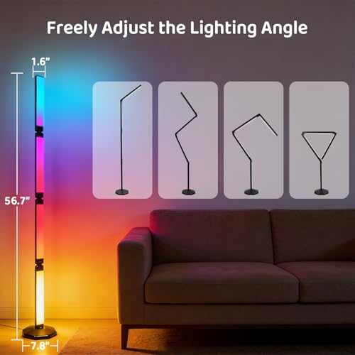 29% Off WUTGHUI LED RGB Foldable Floor Lamp with App - Image 4