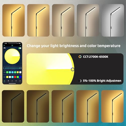 29% Off WUTGHUI LED RGB Foldable Floor Lamp with App - Image 5
