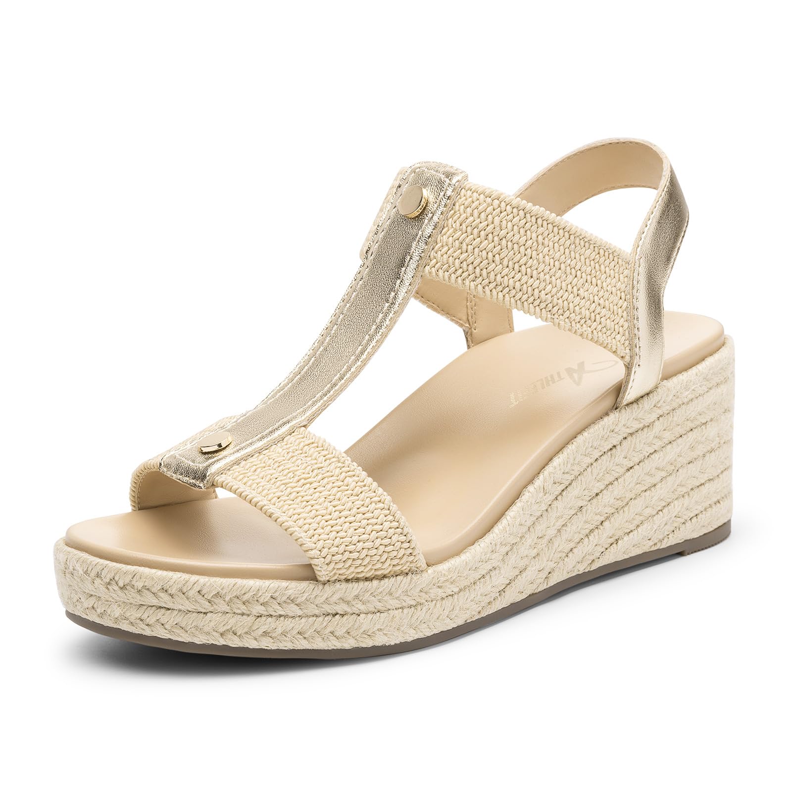 30% Off Athlefit Women's Espadrille Wedge Sandals - Image 1