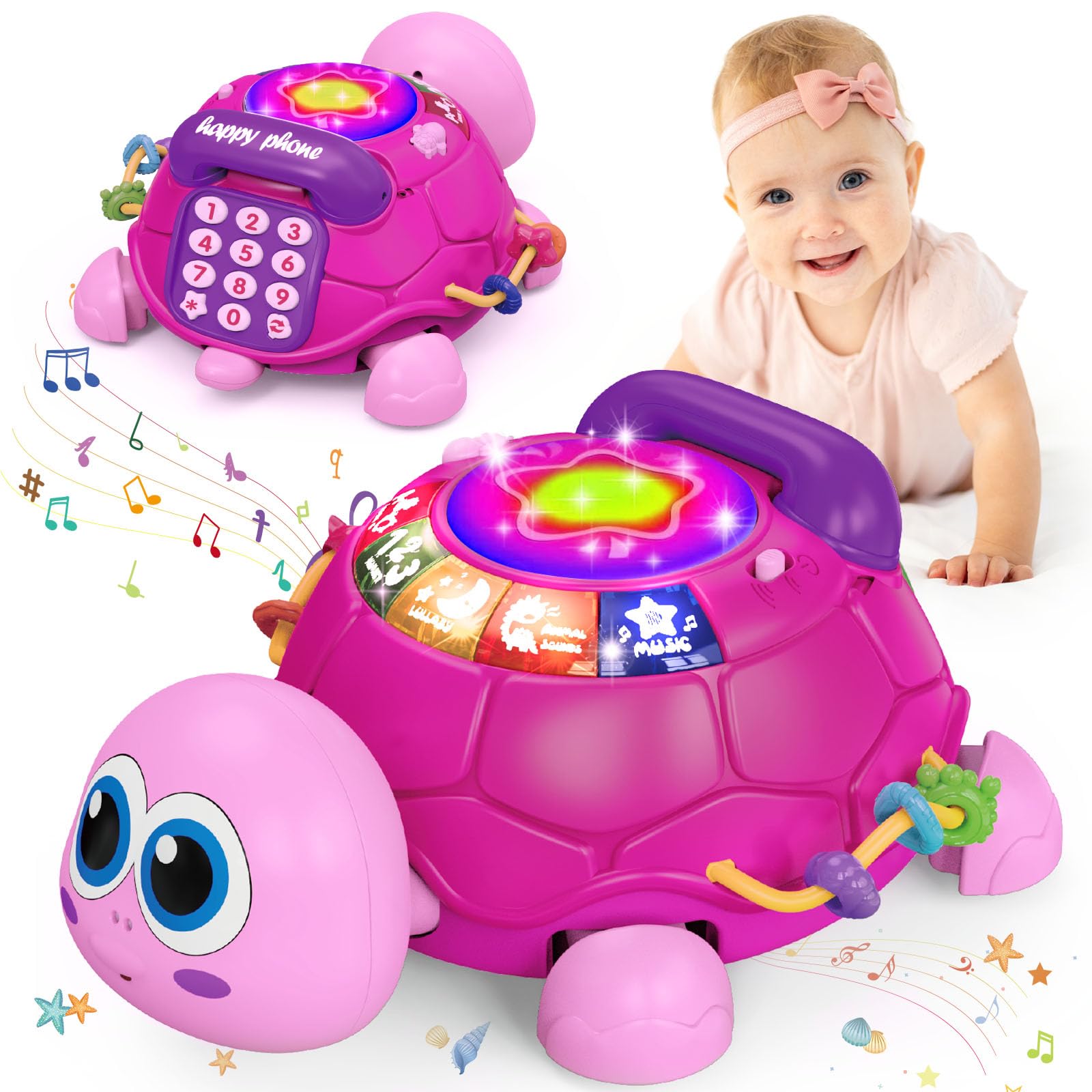 28% Off Ussybaby Musical Turtle Baby Toy for 6-12 Months - Image 1