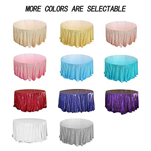 50% Off JYFLZQ Purple Sequin Tablecloth for Parties - Image 7