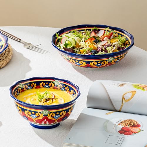 30% Off UNICASA 4-Pack 27 oz Ceramic Pasta Bowls - Image 6