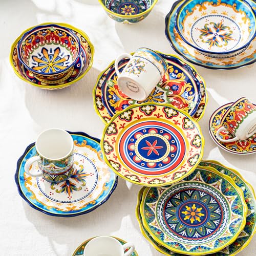 30% Off UNICASA 4-Pack 27 oz Ceramic Pasta Bowls - Image 7