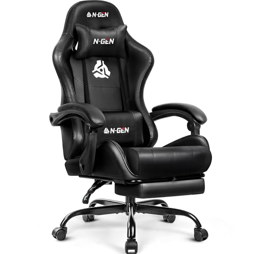 36% Off N-GEN GAMING Ergonomic Gaming Chair with Footrest - Image 2