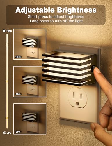 JandCase LED Night Light 2-Pack Auto Dusk to Dawn Sensor - Image 3
