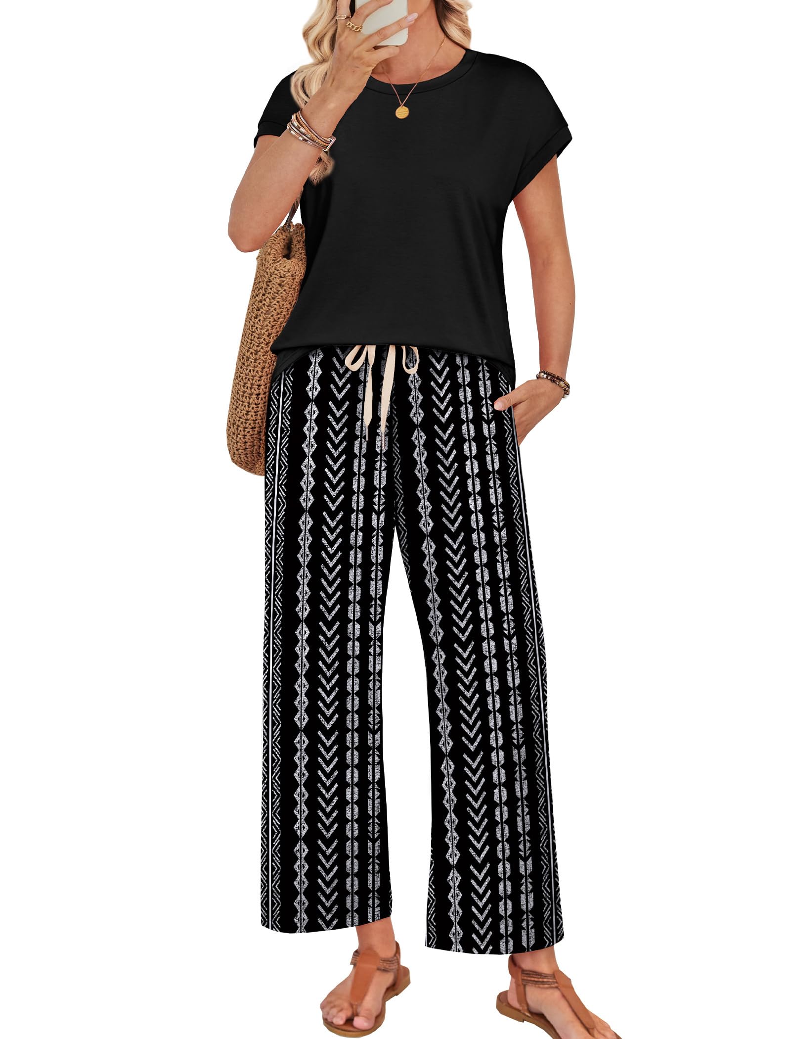 28% Off WIHOLL Two Piece Sets for Women Summer Outfits - Image 1