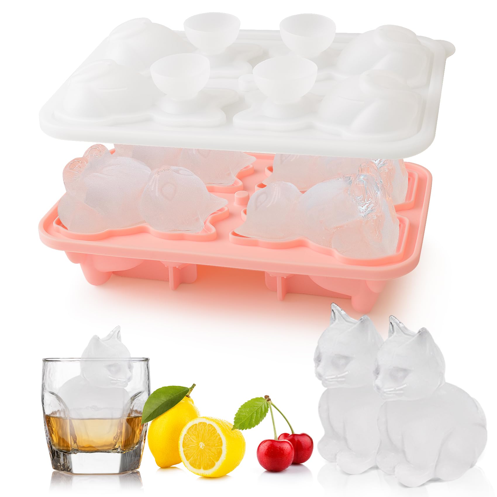 50% Off 3D Cat Ice Cube Mold Silicone Tray for Cocktails - Image 1