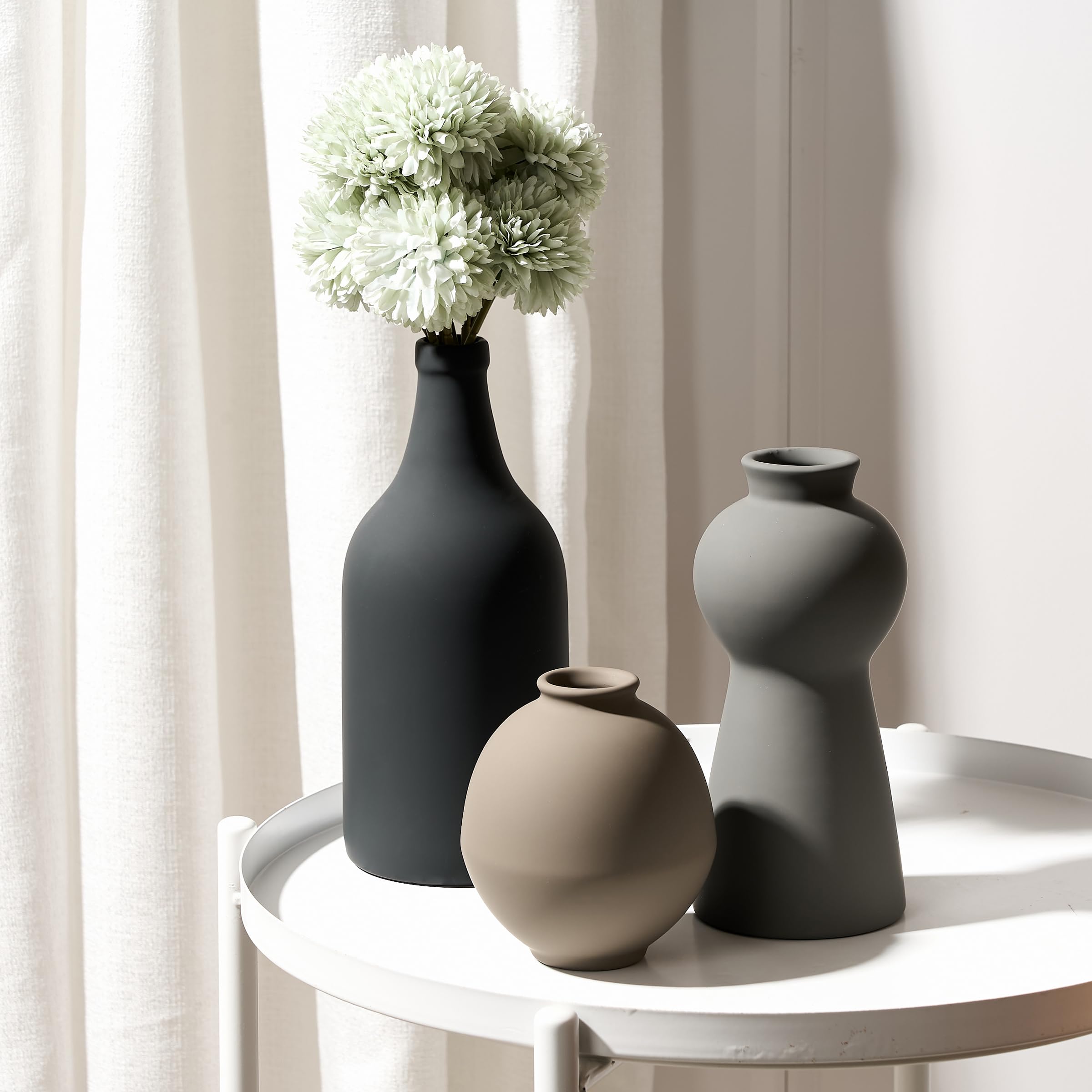 50% Off PORCER Ceramic Vase Set of 3 - Nordic Home Decor - Image 1