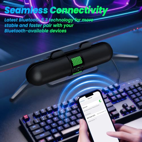 37% Off BESTISAN Bluetooth Computer Speaker with RGB Lights - Image 5