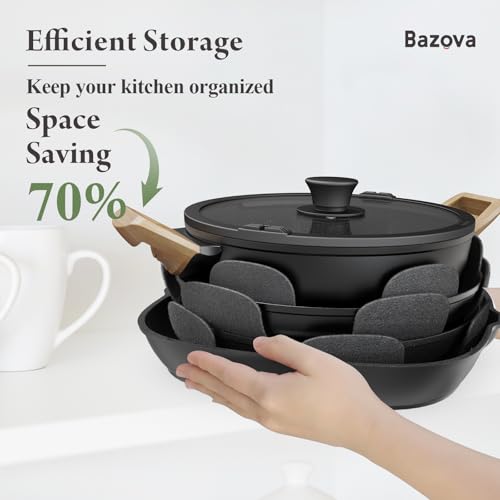 29% Off Bazova 19-Pc Non-Stick Ceramic Cookware Set - Image 4