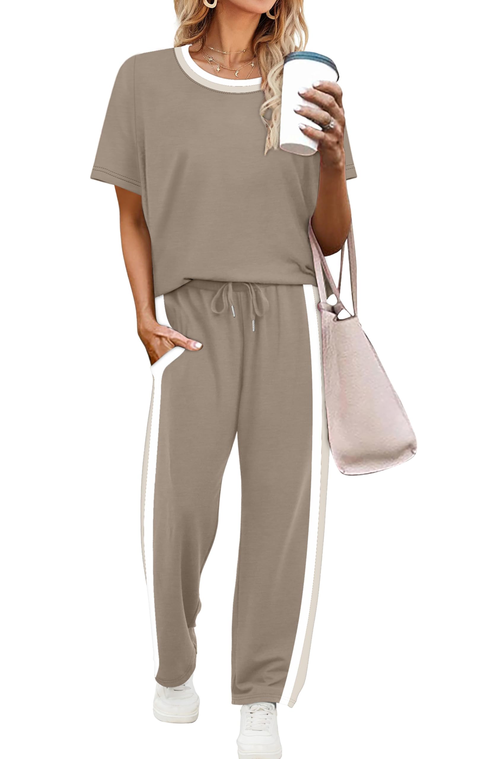 40% Off WIHOLL 2 Piece Summer Lounge Sets for Women - Image 1