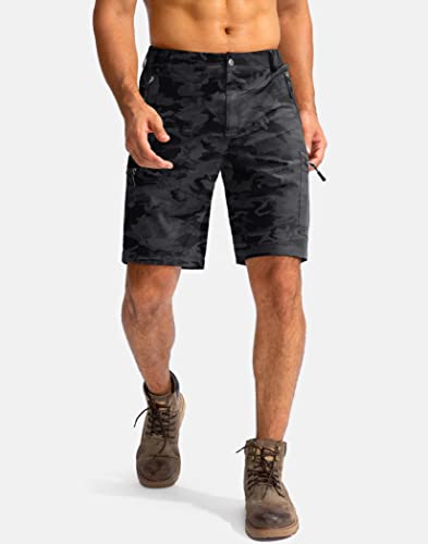 50% Off Pudolla Men's Hiking Cargo Shorts with 5 Pockets - Image 3