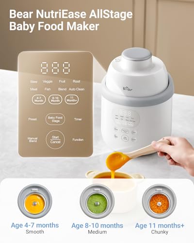 50% Off Bear Stainless Steel Baby Food Maker Steamer Blender - Image 3