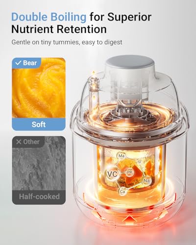 50% Off Bear Stainless Steel Baby Food Maker Steamer Blender - Image 5