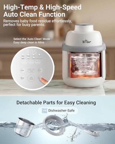 50% Off Bear Stainless Steel Baby Food Maker Steamer Blender - Image 7