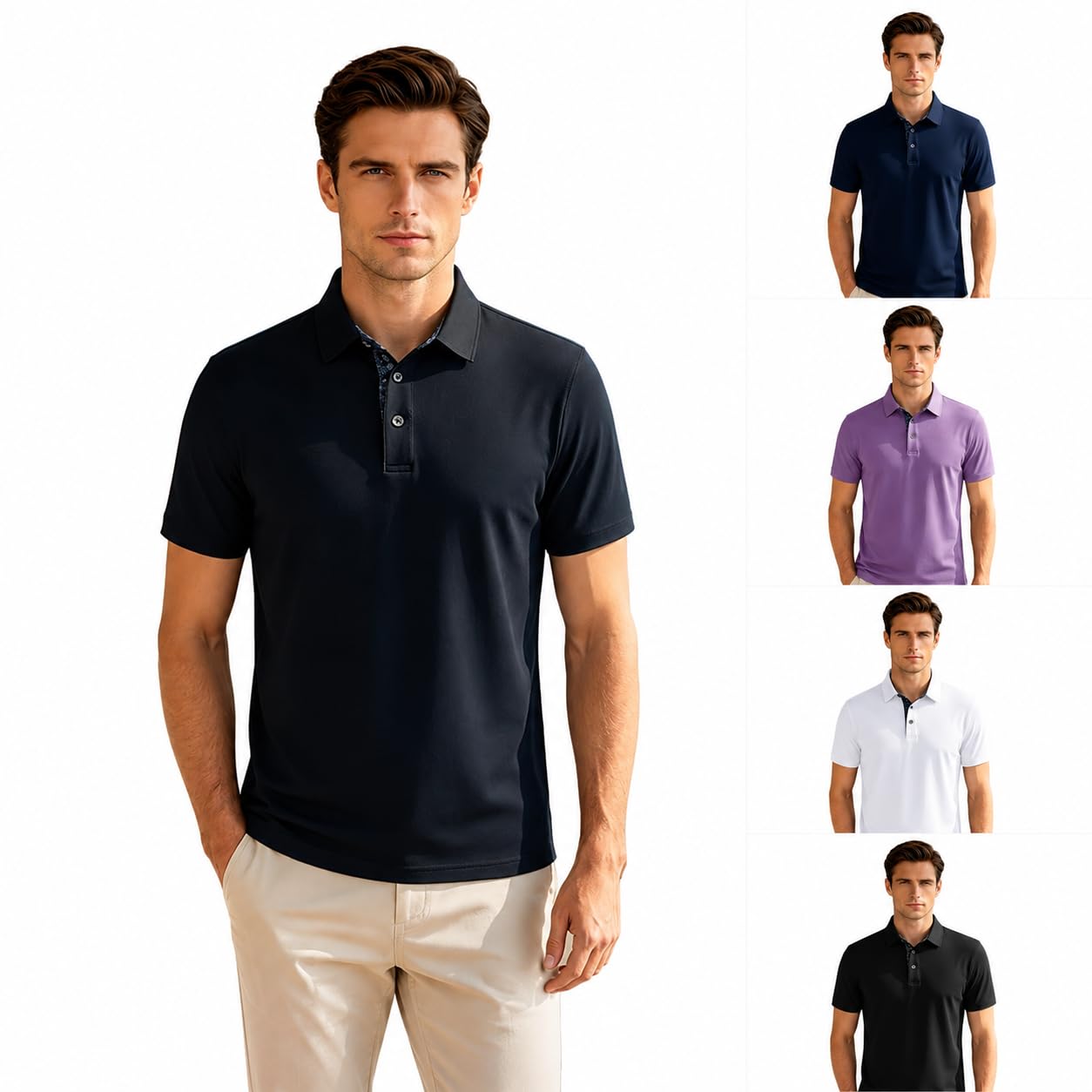 Save 50% with Code on Summer Polo Shirts for Men - Image 1