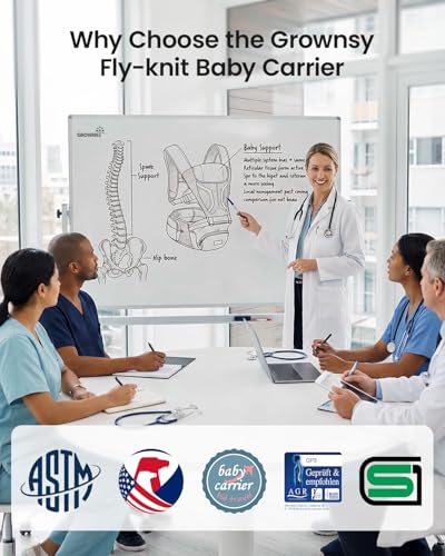 33% Off Grownsy 3D Knit Baby Carrier with Hipseat - Image 6